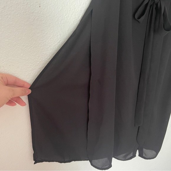 Black Button Down Dress - Picture 3 of 9